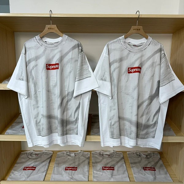 2024ss!シュプリーム MM6 偽物 メゾン・マルジェラ ボックスロゴ ティー tシャツ